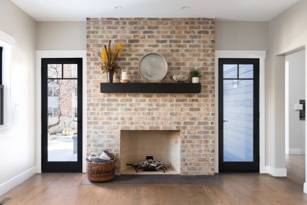 Brick Fireplace Improvement